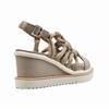 Women's platform wedge sandal Nara Moe Dreamer Cream by PATRIZIA BONFANTI