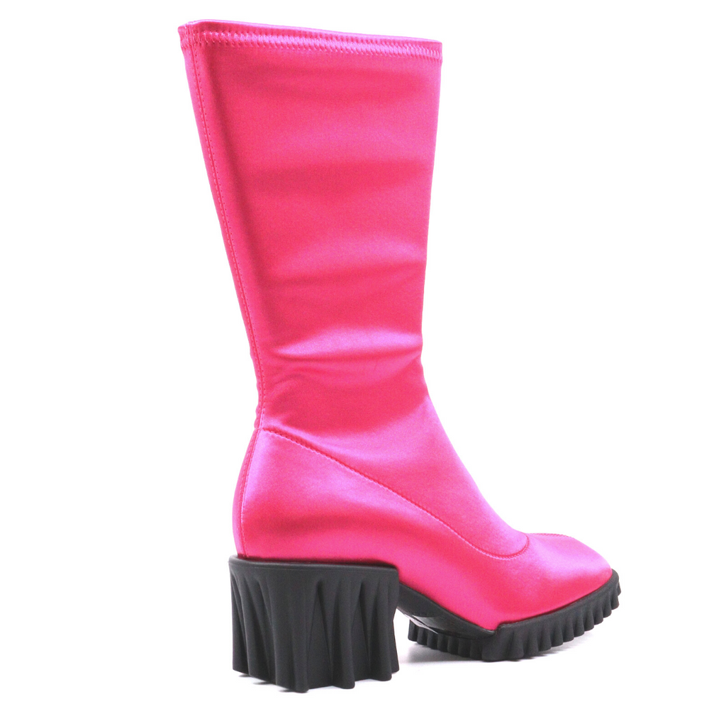 Women's mid-calf satin boot BLOFFO by 4CCCCEES