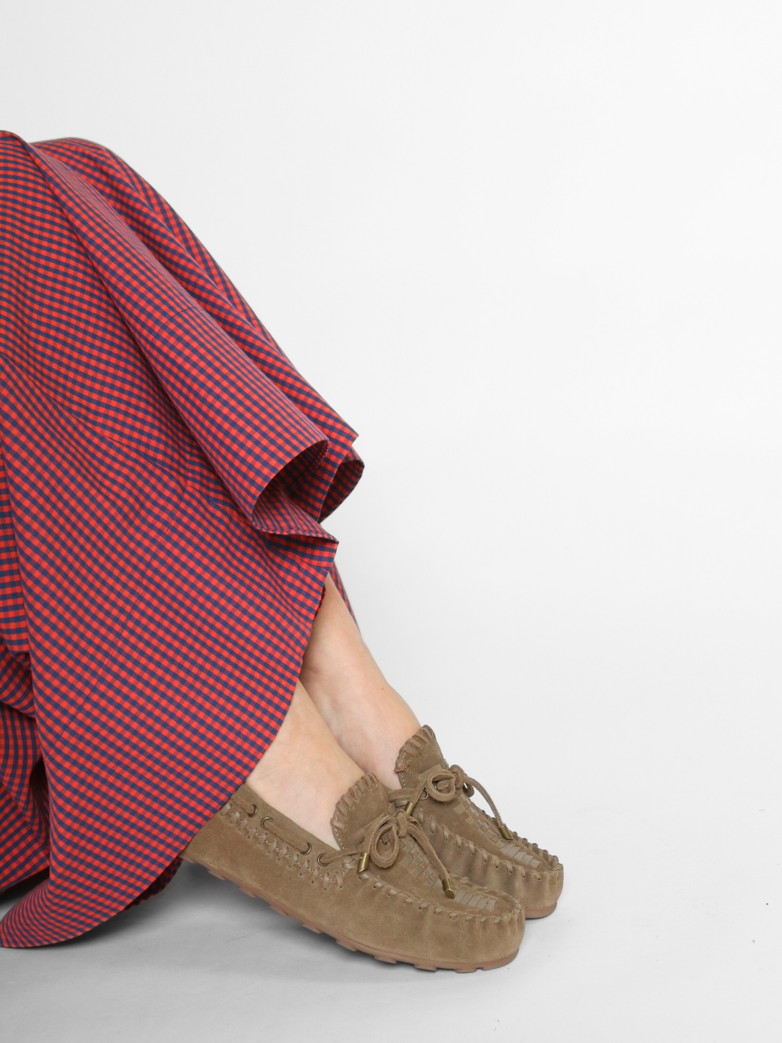 Misty Suede Moccasin Olive Suede Women's Shoes Free People