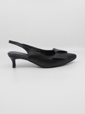 FlatBow Kitten Black Women's Shoes Heels All Black