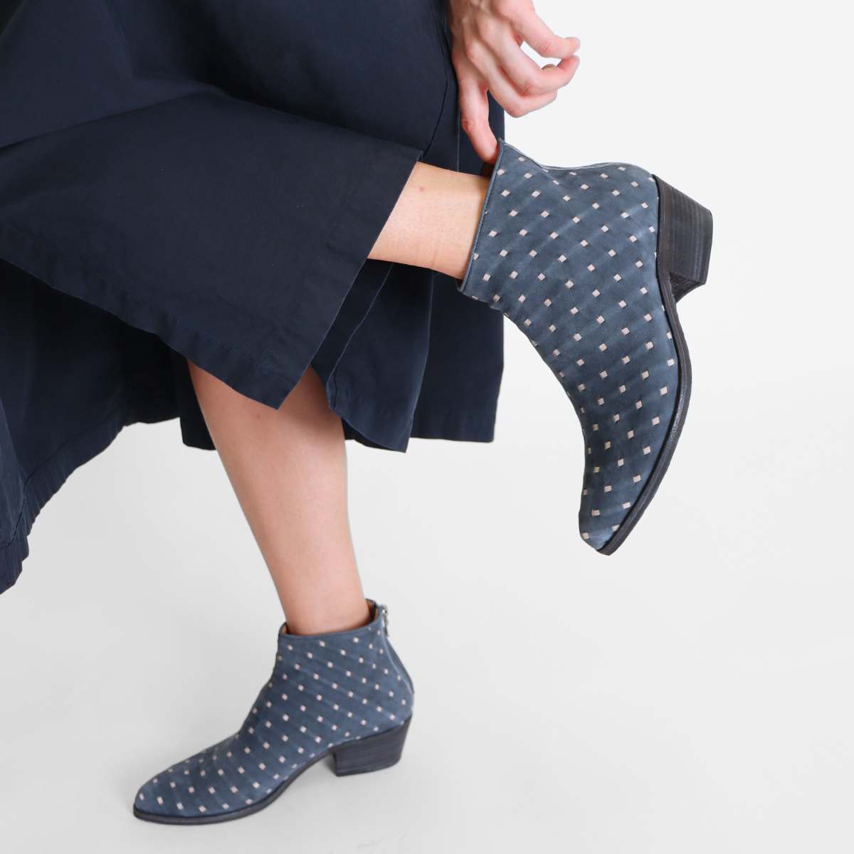 Soula Blue Grey Women's Boots I.N.K. Shoes