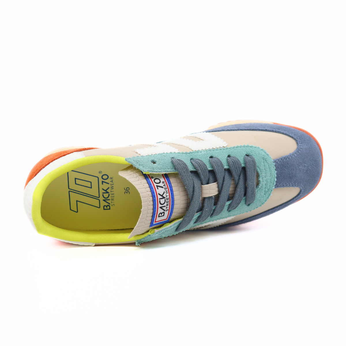 Barkley Jogger Multi Jeans Orange Women's Sneakers Back 70