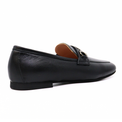 Cannes Black Leather Women's Shoes Loafers Ateliers    