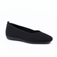 Venus Nero Knit Women's Shoes Flats Bussola    