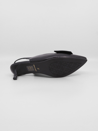 FlatBow Kitten Black Women's Shoes Heels All Black