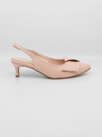 FlatBow Kitten Pink Women's Shoes Heels All Black
