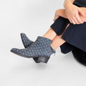 Soula Blue Grey Women's Boots I.N.K. Shoes