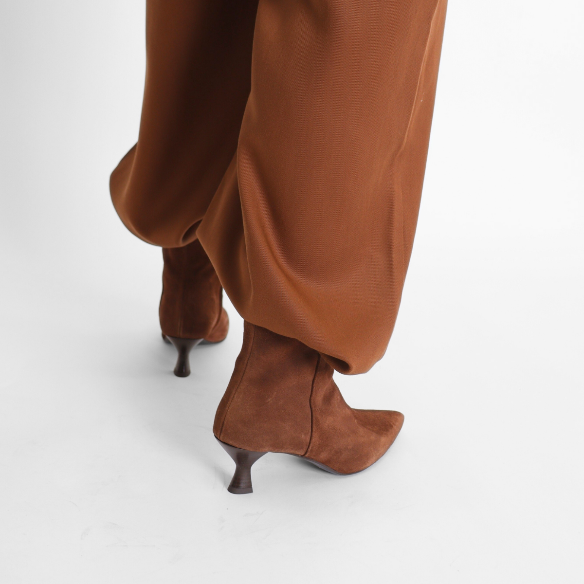 Wilma Brown Suede Women's Boots Heels Pavement
