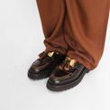 Siena-M Portobello Negro Women's Shoes Loafers Homers