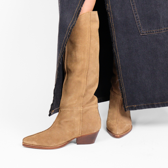 Sway Low Slouch Tan Women's Boots Free People    