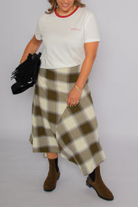 Ashe Checks Indira Skirt Multicolor