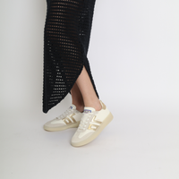Boston Metallic Gold Women's Sneakers Platforms Back 70