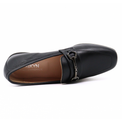 Cannes Black Leather Women's Shoes Loafers Ateliers    