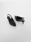 FlatBow Kitten Black Women's Shoes Heels All Black