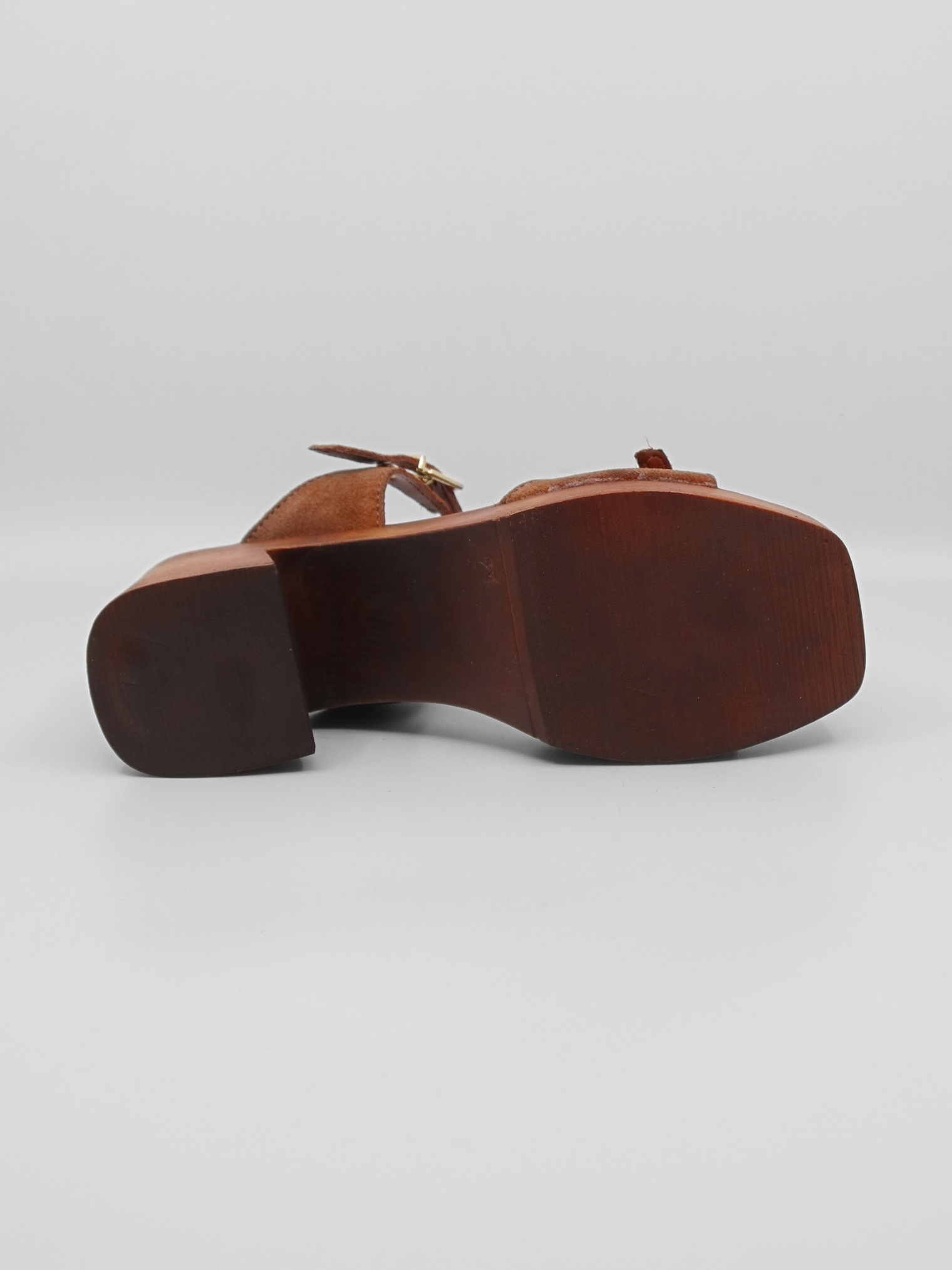 Beck Buckle Clog Cognac Suede Women's Sandals Free People