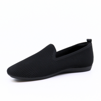 Vista Nero Knit Women's Shoes Flats Bussola    