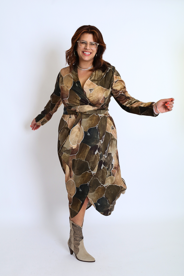 Wrap Dress Print Women's Dresses Cossac