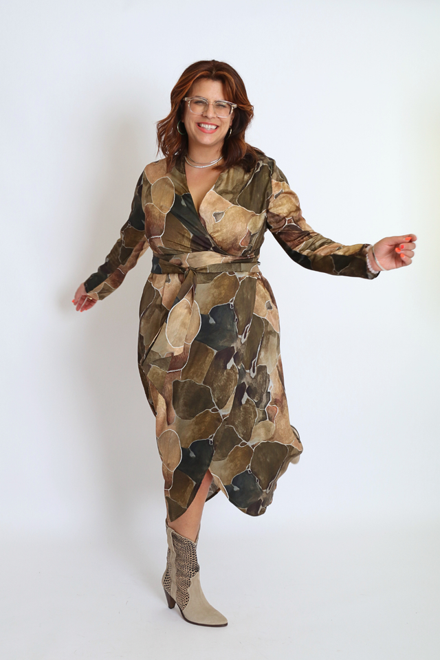 Wrap Dress Print Women's Dresses Cossac