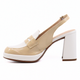 Loafer Slingback Natural/Combo Women's Shoes Heels Wonders    