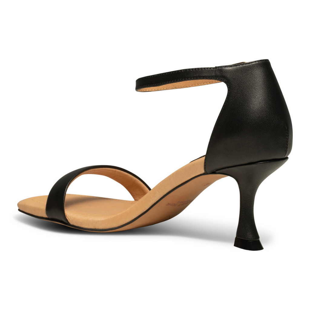 Women's dress heeled sandal Leah Ankle Strap Black by SHOE THE BEAR
