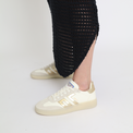 Boston Metallic Gold Women's Sneakers Platforms Back 70