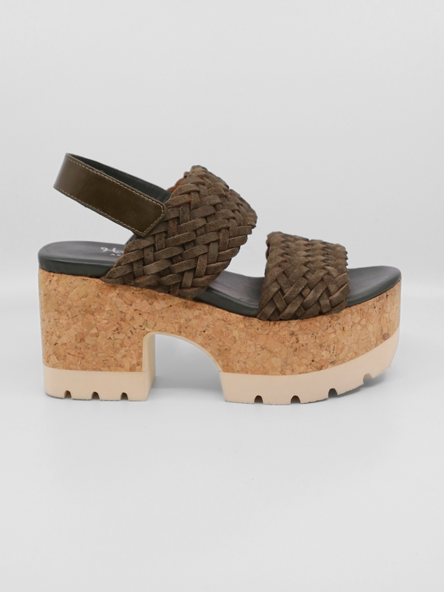 Venice Trenza Suede Muschio Women's Sandals Platforms Homers