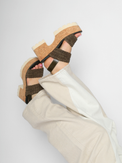 Venice Trenza Suede Muschio Women's Sandals Platforms Homers