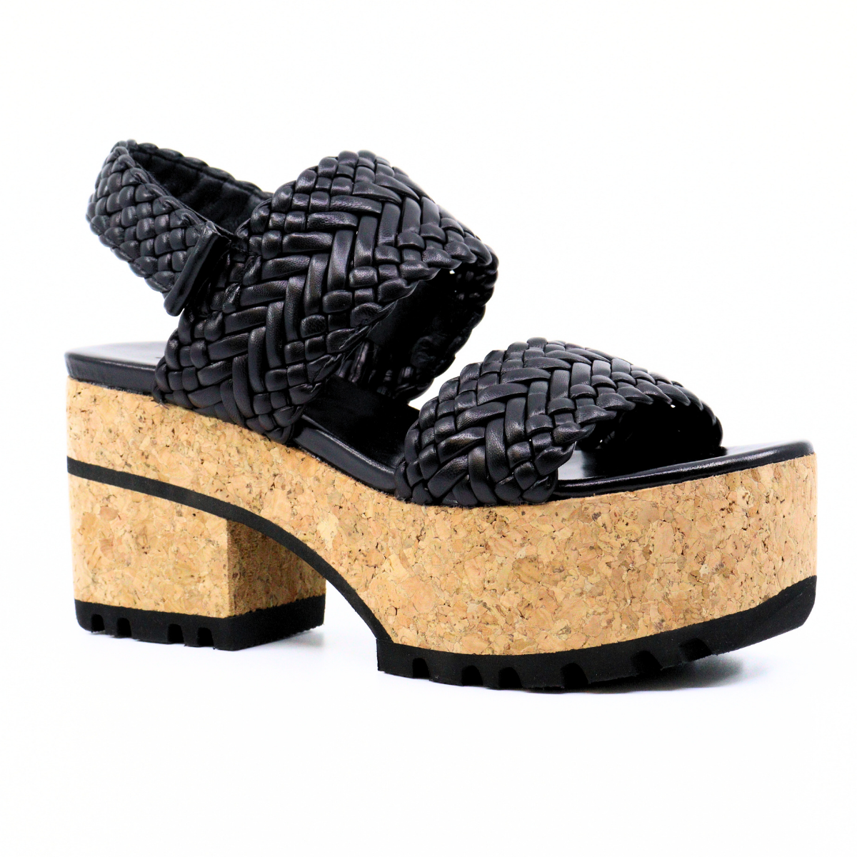 Venice Espiga 14 Black Women's Sandals Platforms Homers    