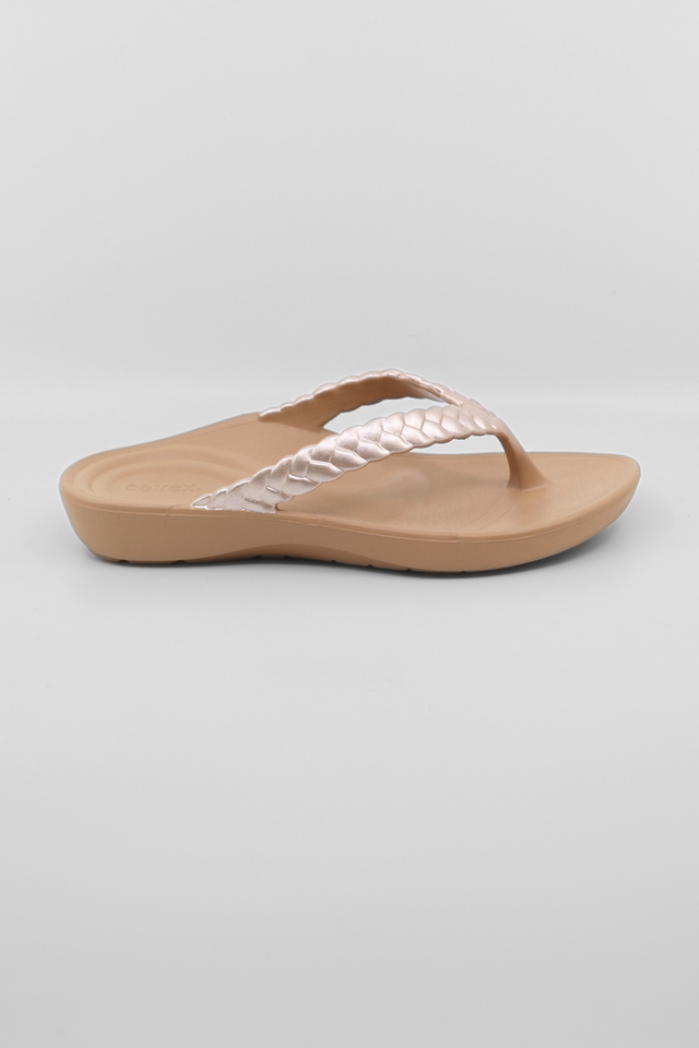 Vicki Champagne Gloss Women's Sandals Aetrex