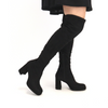 Women's thigh-high black suede boot JACKSON SUEDE BLACK BOOT by WONDERS