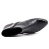 Women's heeled leather bootie STEFANY GLOVE BLACK by REGARDE Le CIEL