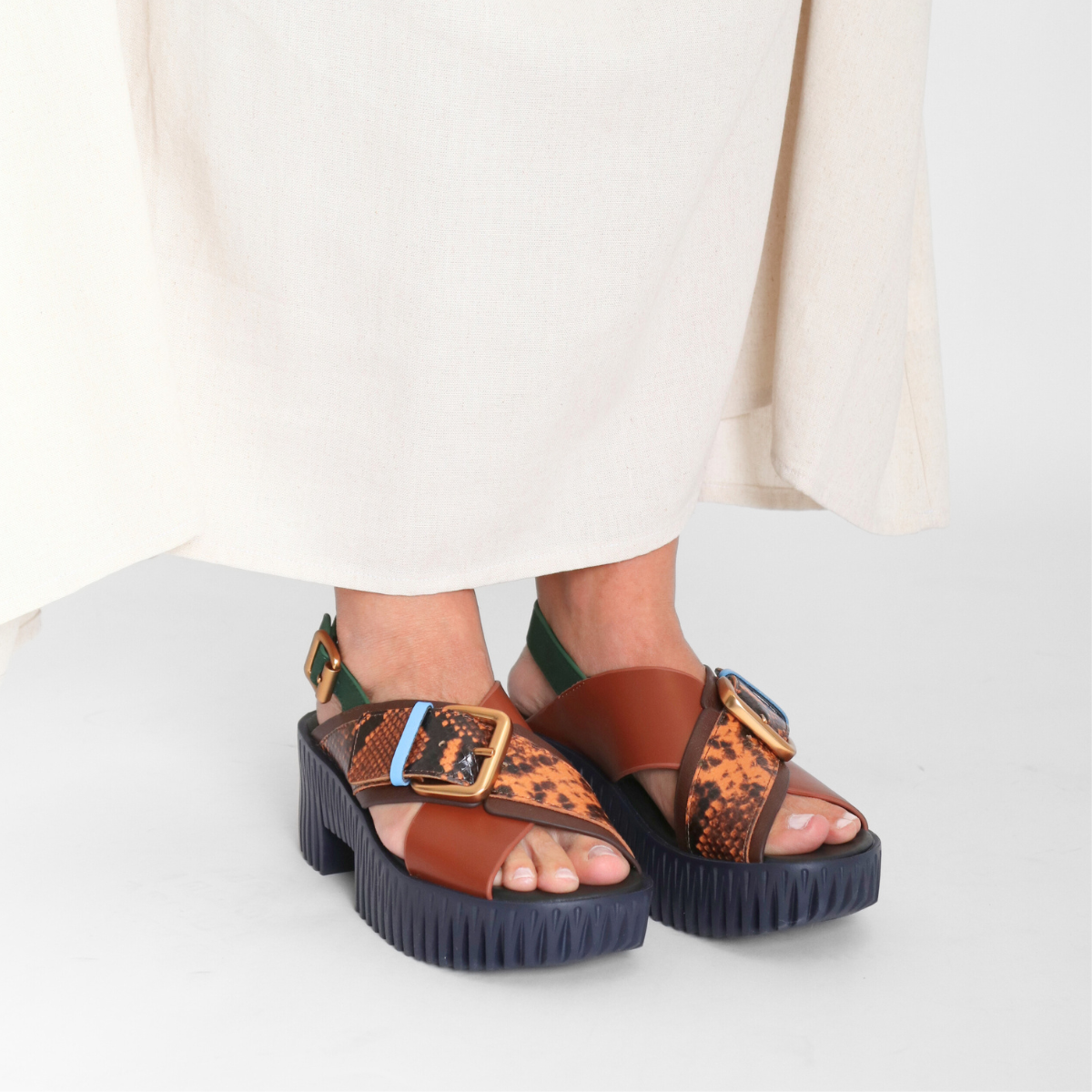 Plia Juno Coffee Women's Sandals Platforms 4CCCCEES