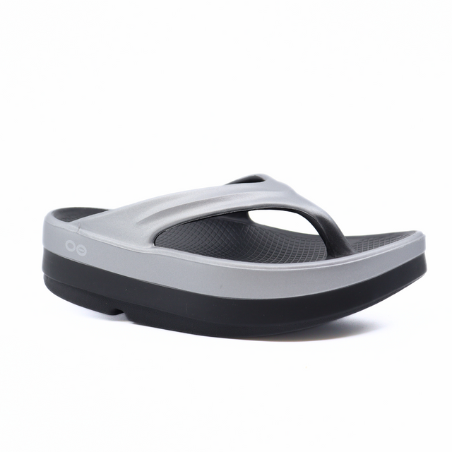 OOmega OOlala Luxe Basalt Women's Sandals Platforms Oofos