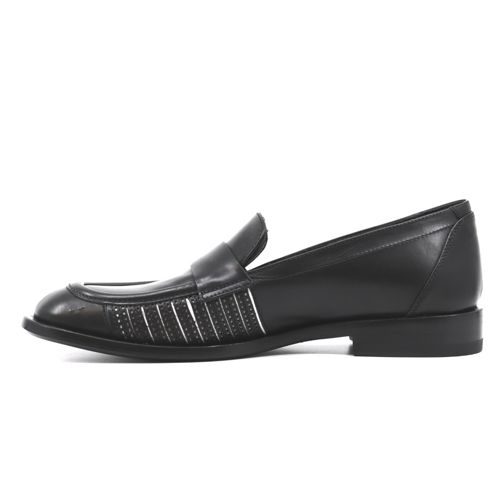 Women's fashion loafer made in Italy DIVER NERO by INK