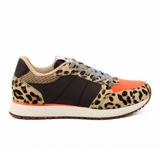 Ronja Cowhair Leopard Women's Sneakers Woden    