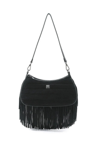 Maverick Black Suede Gifts + Accessories Bags Think Royln