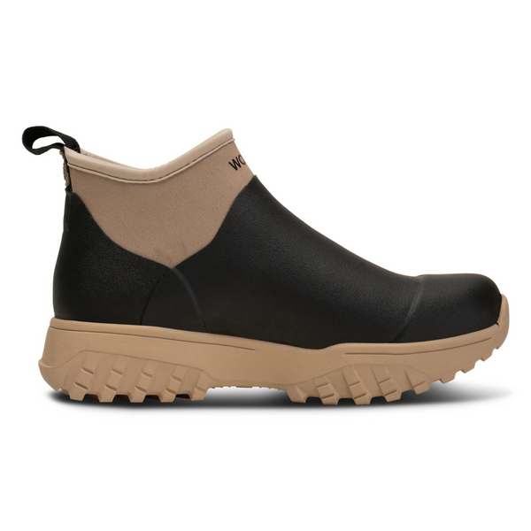 Irene Waterproof Rubber Boots Black/Coffee Cream – Lightweight