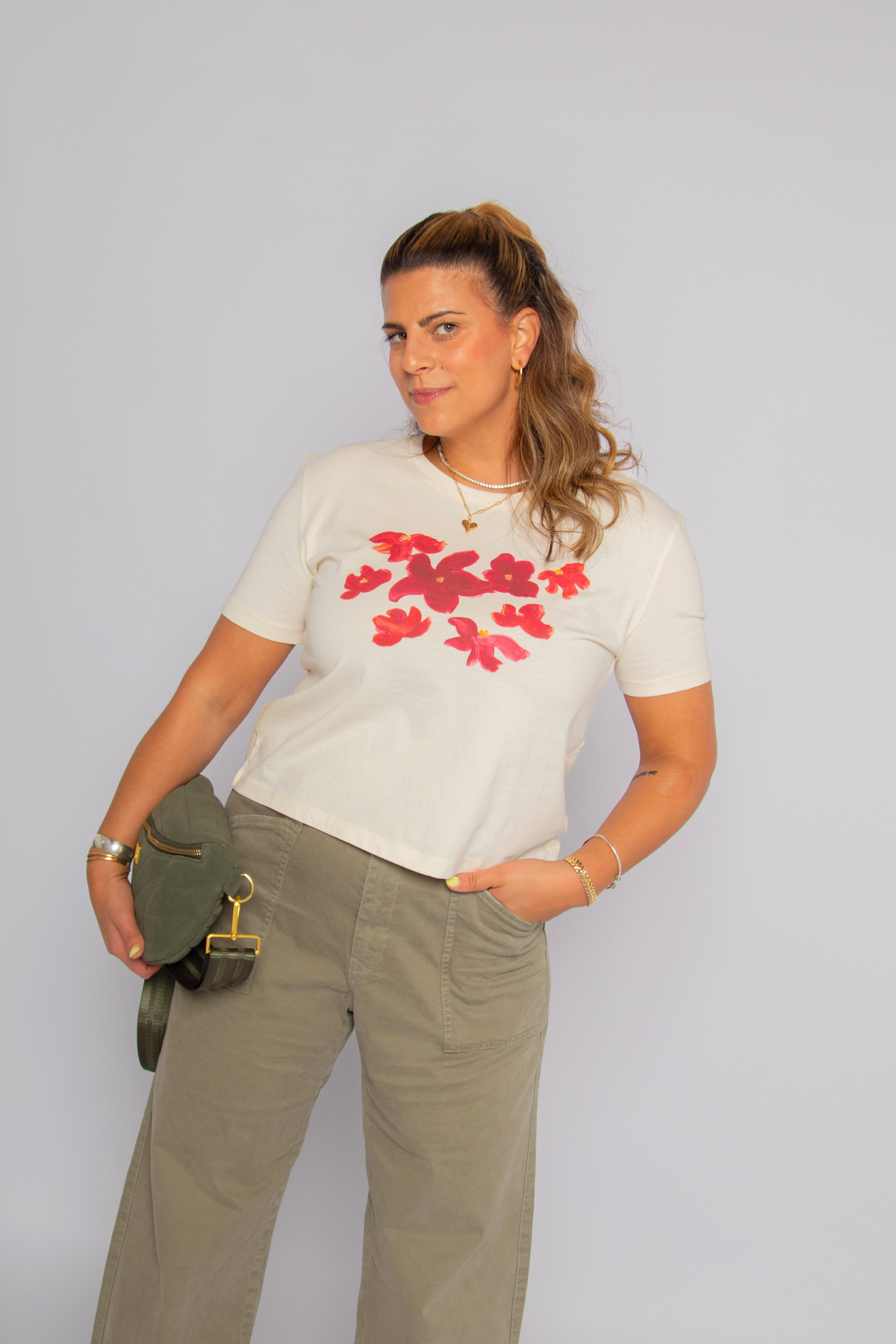 Red Garden Pannacota Zowie Tee Ecru