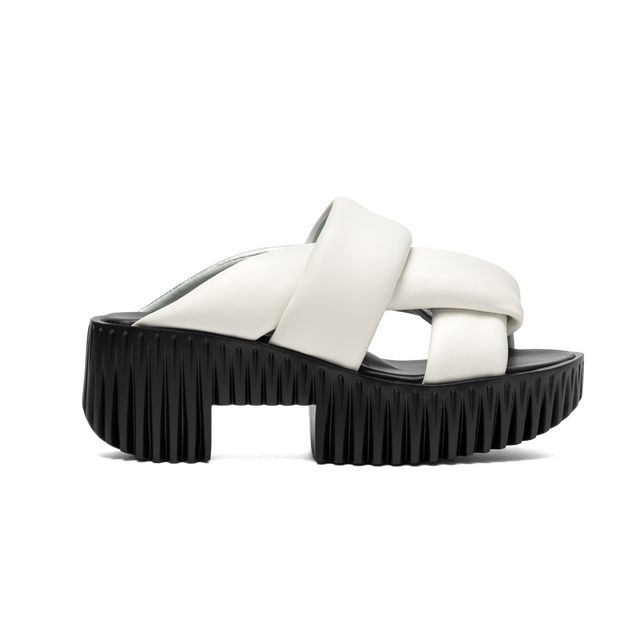 Plia Semo White Women's Sandals Platforms 4CCCCEES