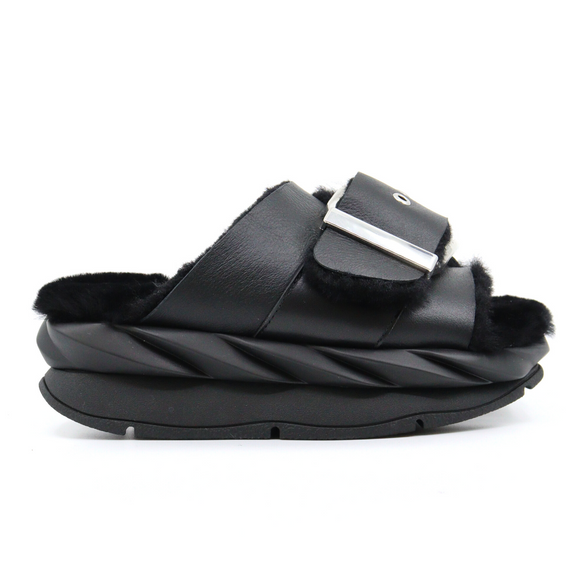 MELLOW LAZE BLACK Women's Sandals Platforms 4CCCCEES    
