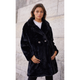 FAUX FUR COAT BLACK Women's Outerwear Choklate Paris    