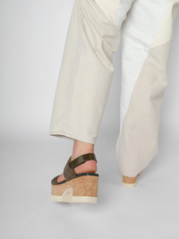 Venice Trenza Suede Muschio Women's Sandals Platforms Homers