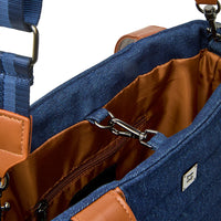 High Note Tote Dark Denim Gifts + Accessories Bags Think Royln
