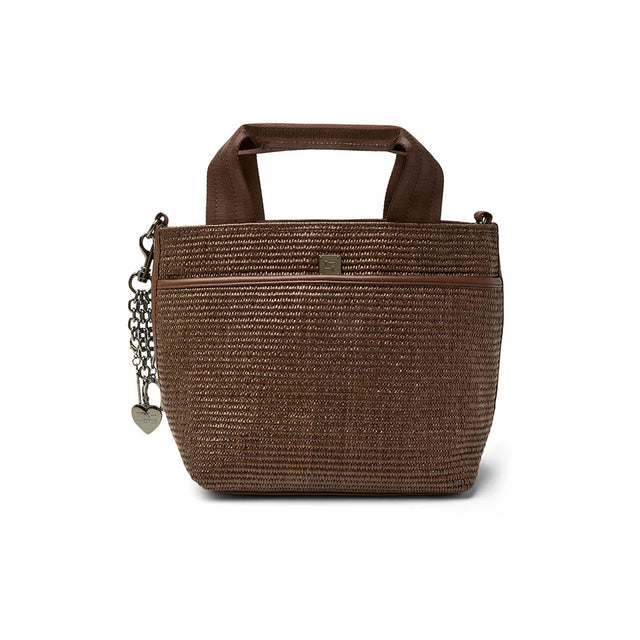 Escape Espresso Raffia Gifts + Accessories Bags Think Royln