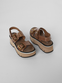 Lucia Reverse Vernice Farro Women's Sandals Platforms Homers