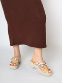Plia Juno Zebra Mix Women's Sandals Platforms 4CCCCEES
