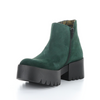 Women's platform chunky endo green forest boot by Fly London