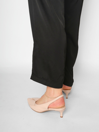 FlatBow Kitten Pink Women's Shoes Heels All Black