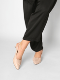 FlatBow Kitten Pink Women's Shoes Heels All Black