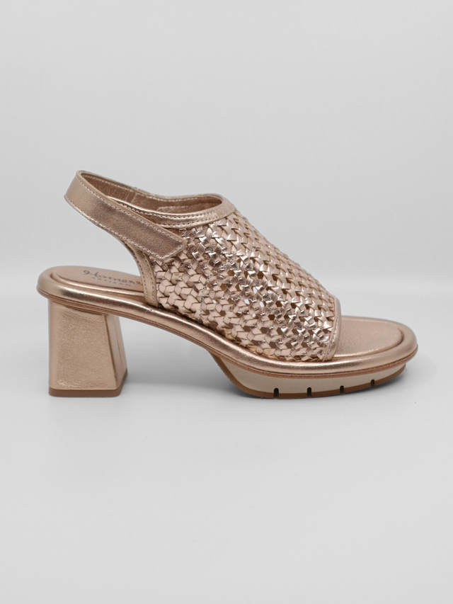 Bimba Rejilla Bronze Women's Sandals Heels Homers